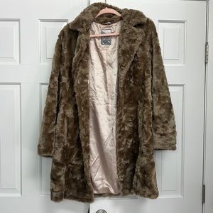 Faux fur coat